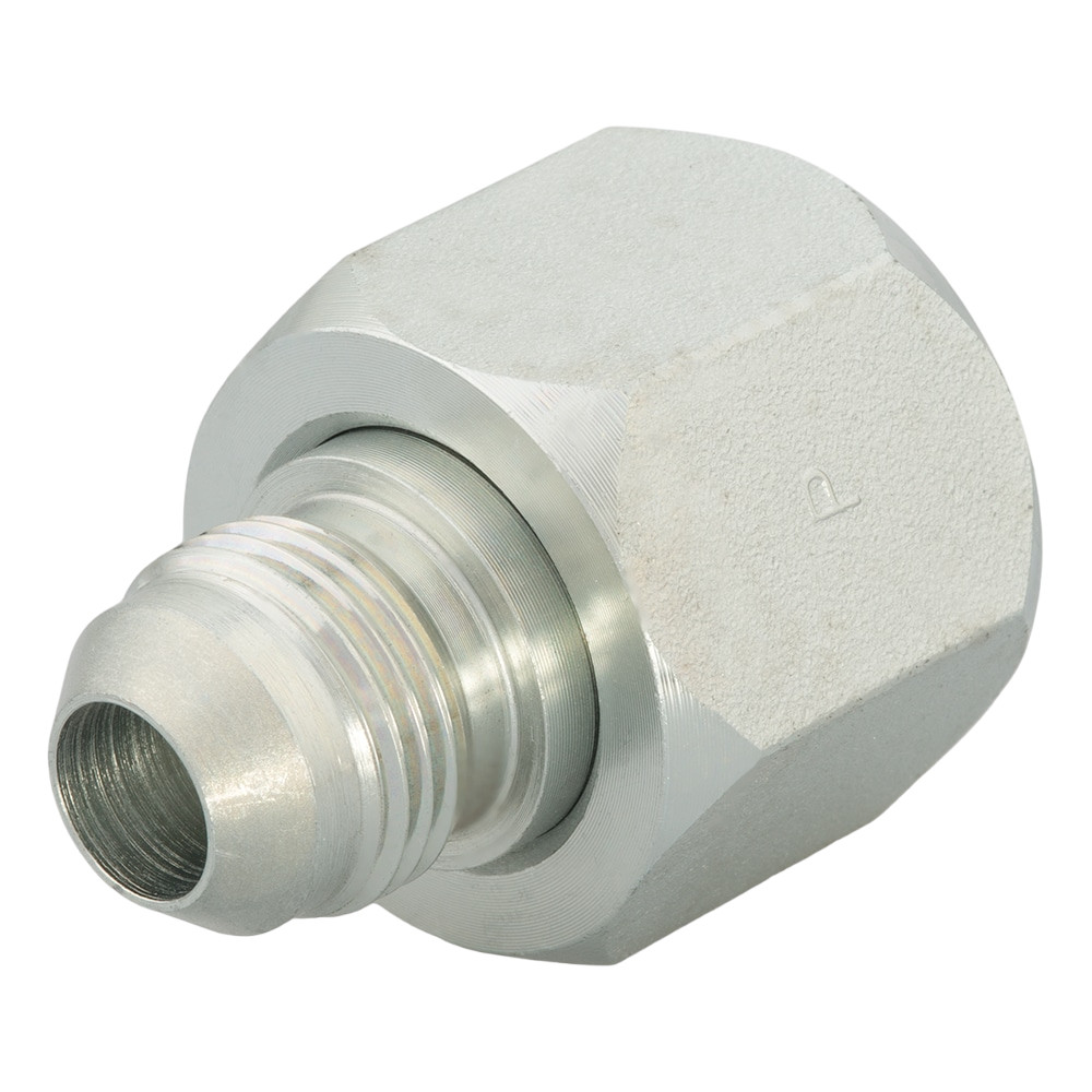 PARKER Tube Reducer, Triple-Lok, Tube Reducer, 37 deg Female Flare x 37 deg Male Flare End, Steel, Domestic