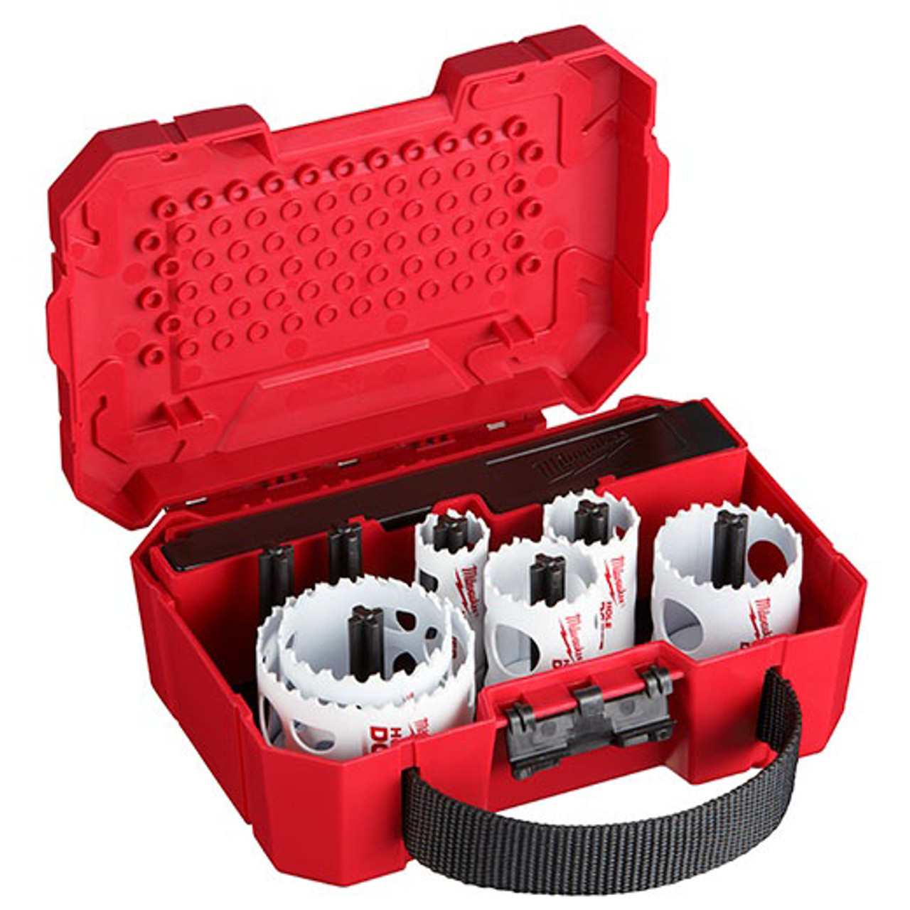 MILWAUKEE Hole Saw Kit, General Purpose,  Electricians, Bi-Metal, 8-1/8 in wd,  2-3/4 in lg,  5-1/2 in ht