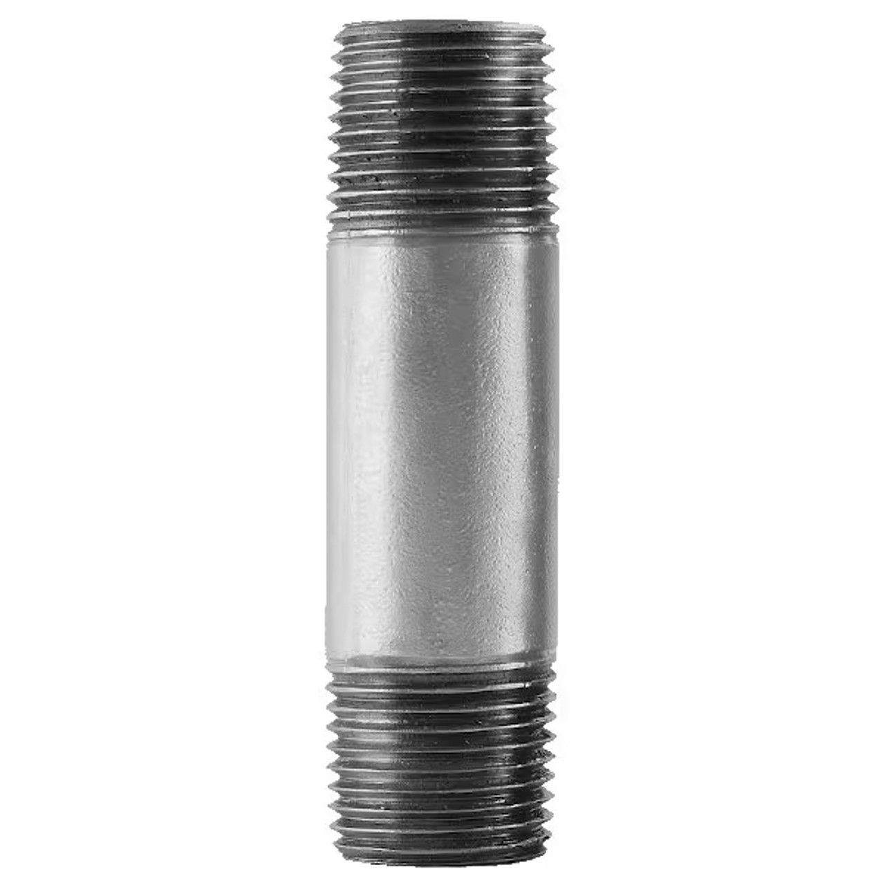 Pipe Nipple, 1 in, NPS End, SCH 40, 226 psi, 400 deg F, Hot Dipped,  Welded, Steel, Galvanized