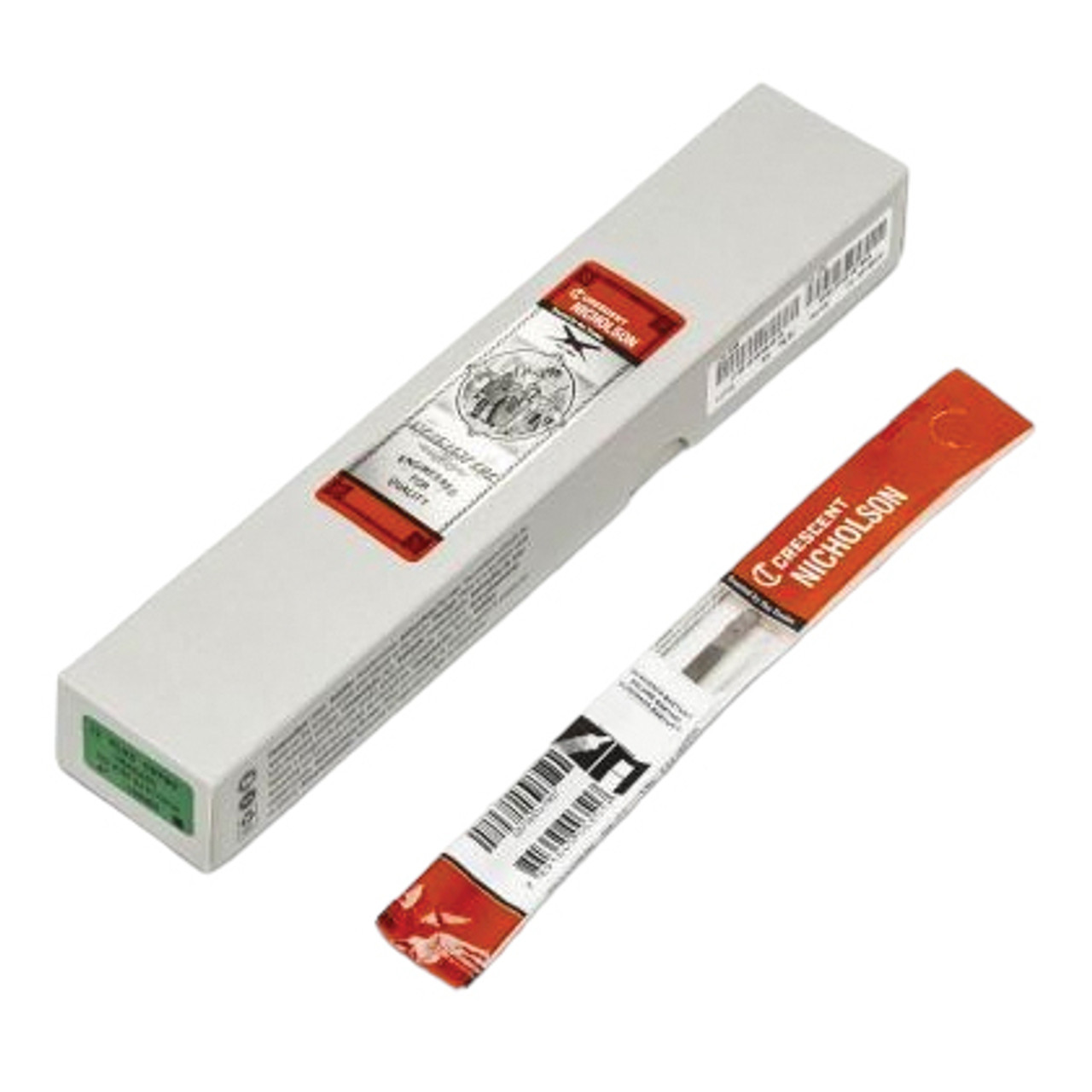 NICHOLSON File, Flat, Rectangular, Bastard Cut, Tang, American Coarseness of Cut