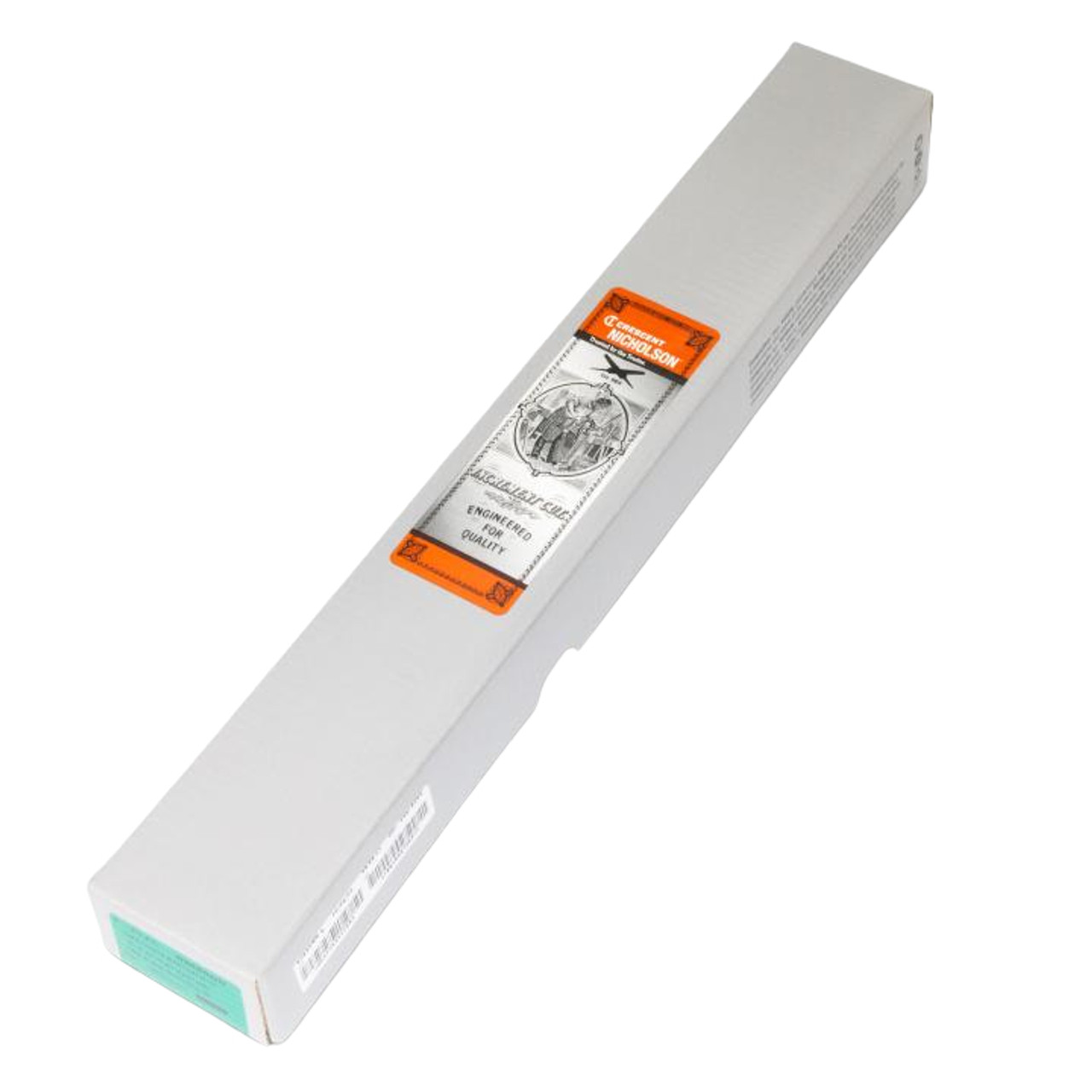 NICHOLSON File, Flat, Rectangular, Bastard Cut, Tang, American Coarseness of Cut