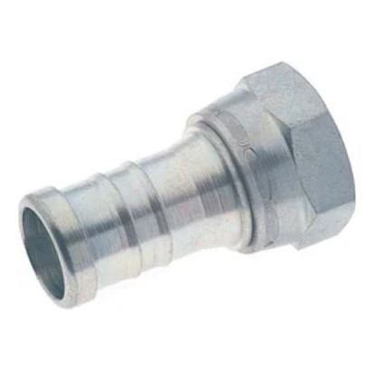 Hose Nipple, Barb x Female NPSC End, Steel, Plated