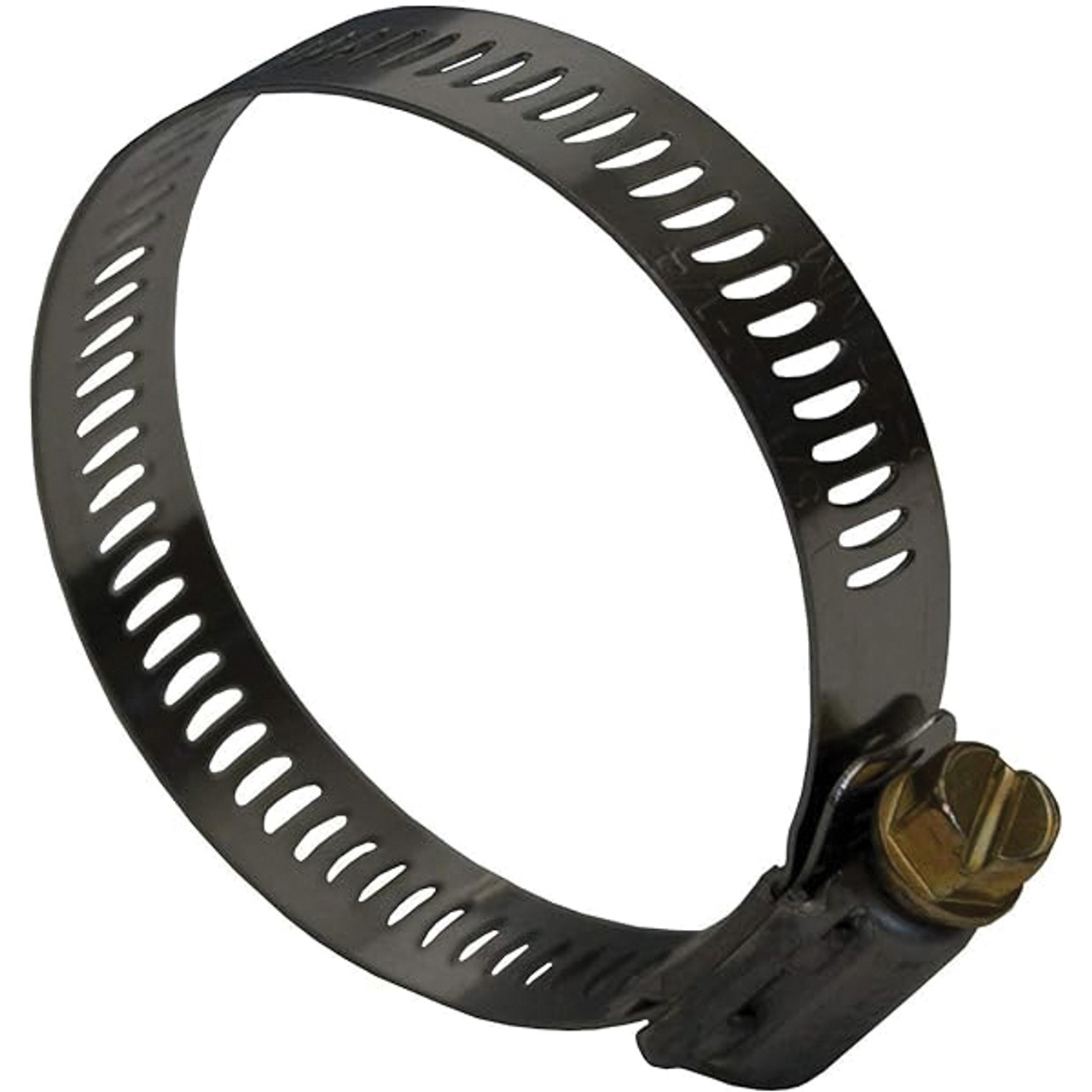 DIXON HS Series Worm Gear Clamp, 5/16 in Bolt, 201/301, 50 in-lb Torque, Stainless Steel Band, Steel Bolt, Zinc Plated