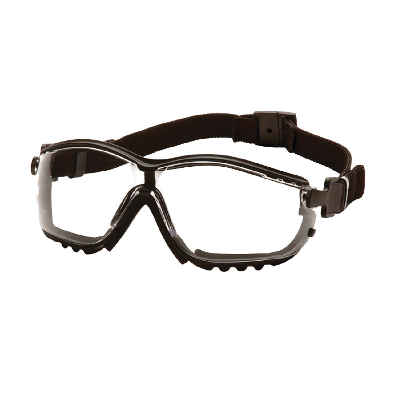 Goggle, Black Frame, Nylon,  Foam Lined Frame, Polycarbonate Lens, CSA,  CE,  ANSI, 1 UV Protection, Unisex Goggle, Black Frame, Nylon,  Foam Lined Frame, Polycarbonate Lens, CSA,  CE,  ANSI, 1 UV Protection, Unisex