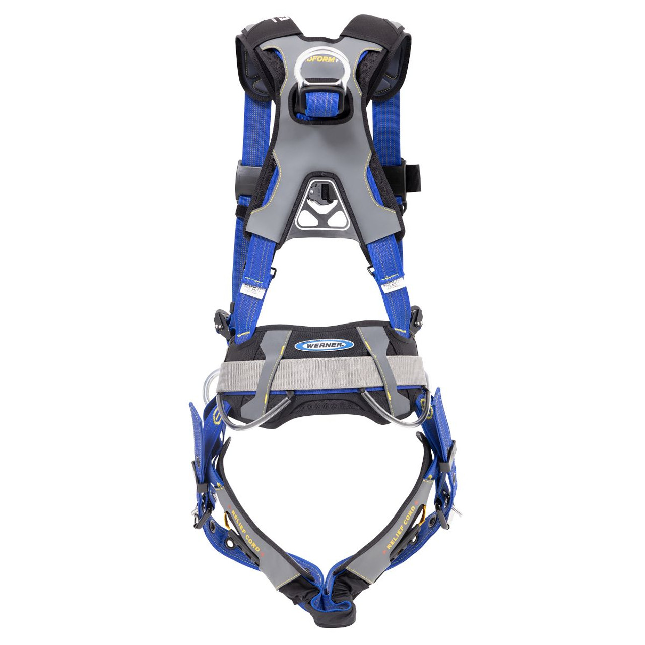 Harness, Alloy Steel Hardware, Black,  Blue, 400 lb, Tongue/Grommet Leg Strap Buckle, Friction Buckle