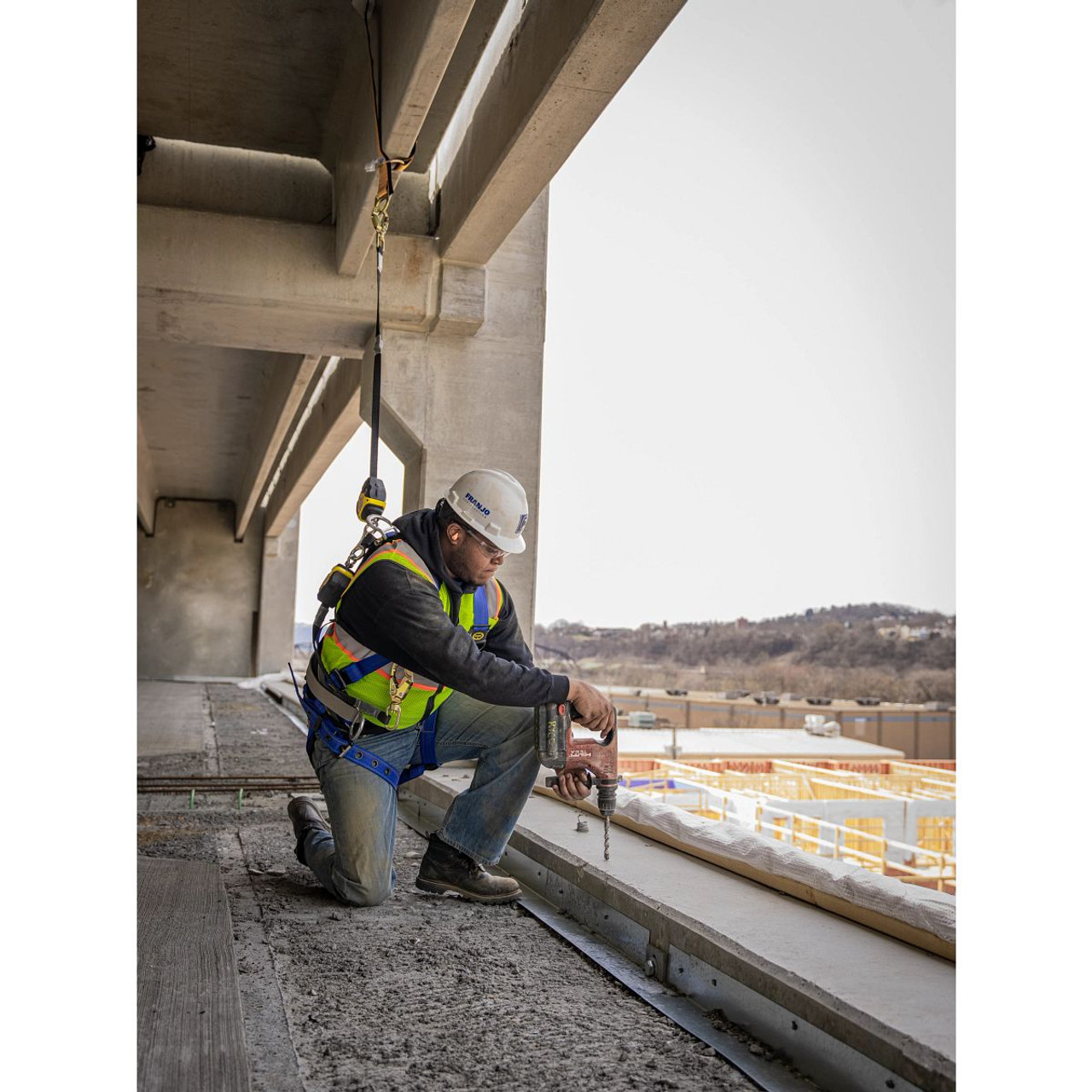 Harness, Alloy Steel Hardware, Black,  Blue, 400 lb, Tongue/Grommet Leg Strap Buckle, Friction Buckle Harness, Alloy Steel Hardware, Black,  Blue, 400 lb, Tongue/Grommet Leg Strap Buckle, Friction Buckle