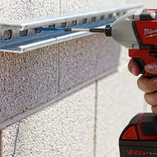 MILWAUKEE SHOCKWAVE Screwdriver Bit, Insert, Philips Point, 1 in Lg, Hex Shank, 1/4 in Shank, Alloy Steel, Black Phosphate