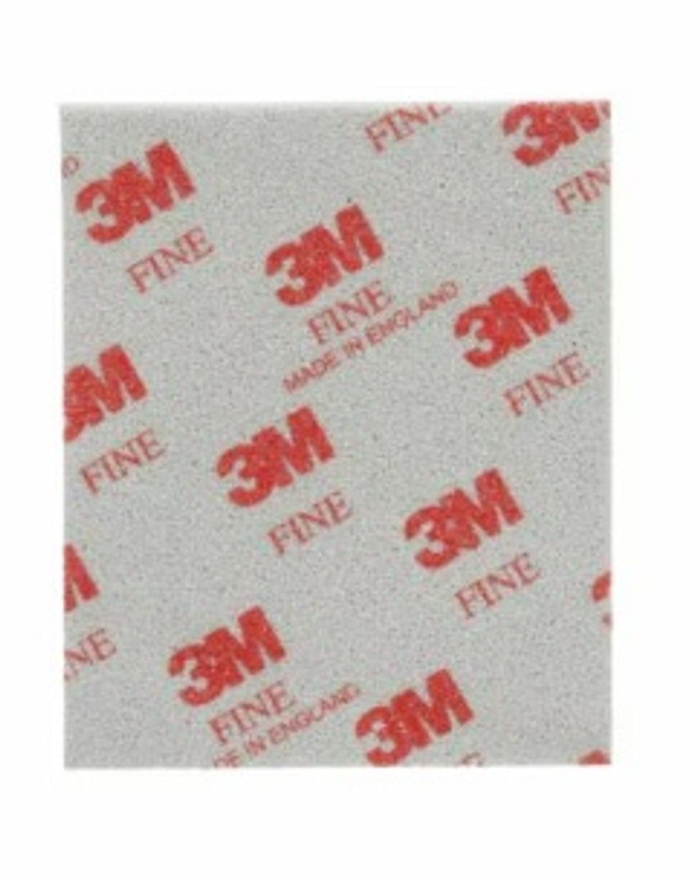 3M Sanding Sponge, Contour Surface, 4-1/2 in Lg, 5-1/2 in Wd, 3/16 in Thk Overall, 4 Abrasive Side, Gray