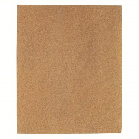 CARBORUNDUM Sanding Sheet, 11 in Lg, 9 in Wd, Natural Garnet Abrasive, Paper Backing, Wood Applicable