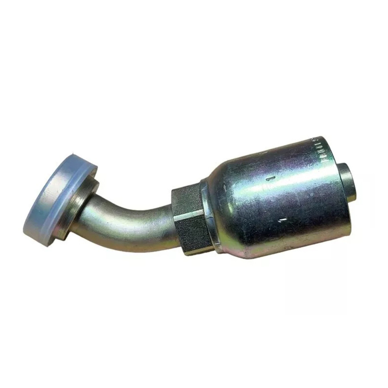 PARKER Hydraulic Elbow, 78 Series, Crimp Style, SAE Code 61 Flange x Hose Crimp End, 45 deg, 3000 psi, Steel, Domestic