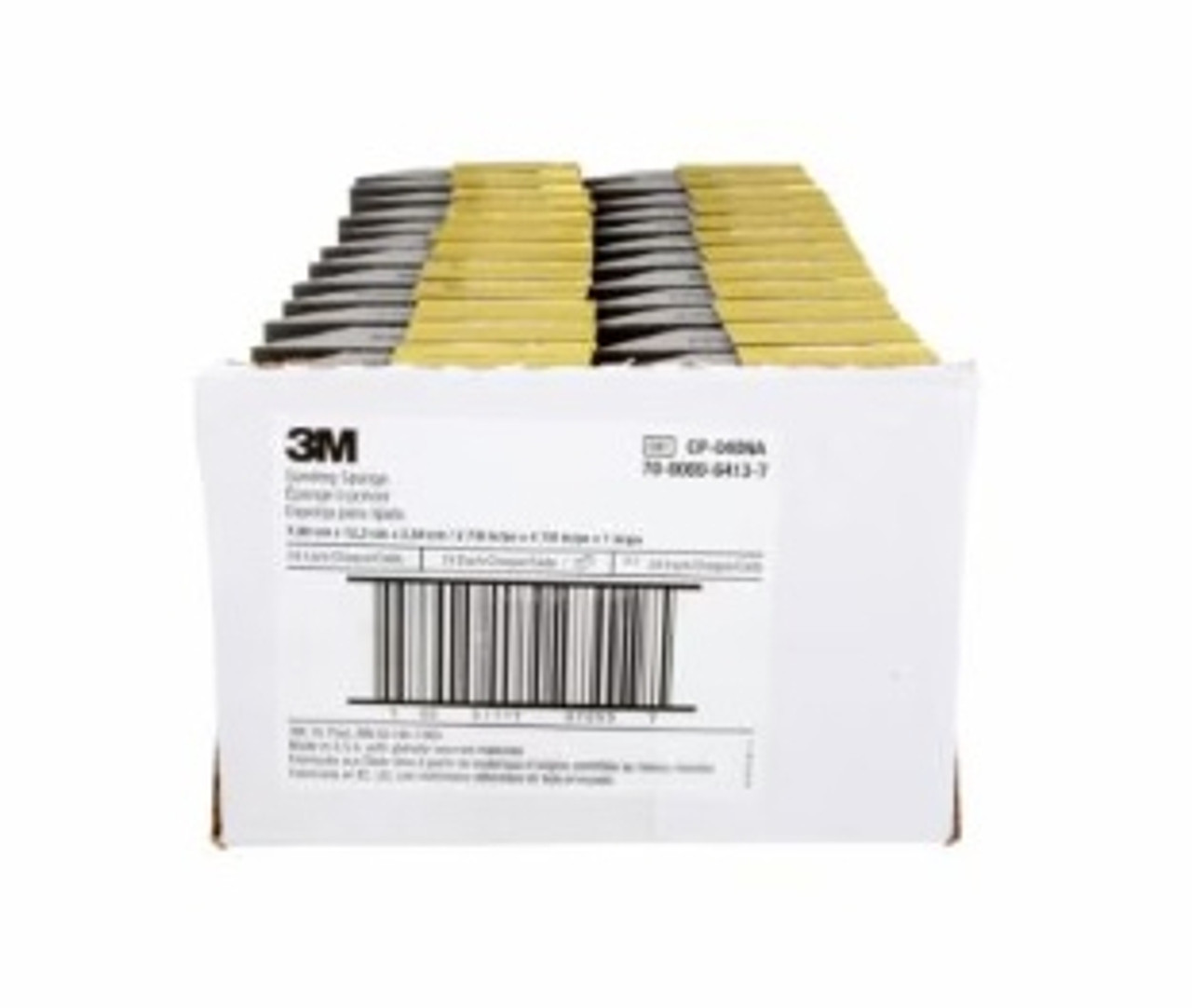 3M Sanding Sponge, All Purpose, 4-7/8 in Wd, 1 in Thk Overall, 4 Abrasive Side