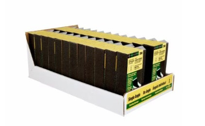 3M Sanding Sponge, All Purpose, 4-7/8 in Wd, 1 in Thk Overall, 4 Abrasive Side