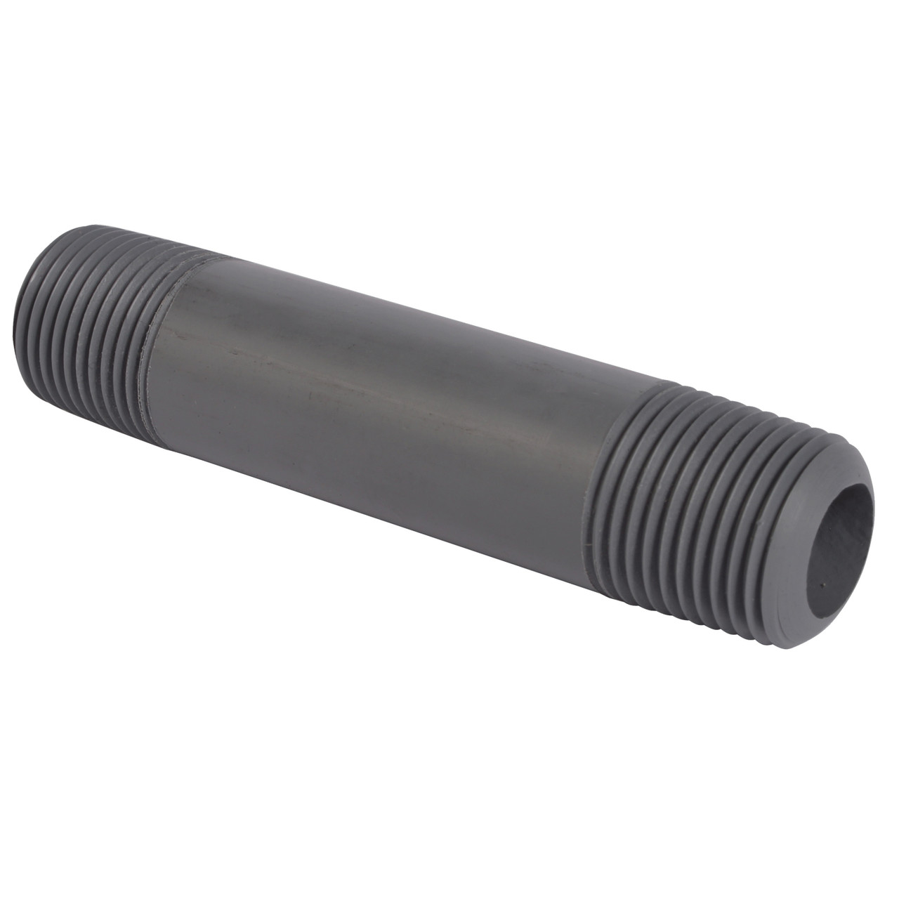 Pipe Nipple, MNPT End, 200 deg F, Chlorinated PVC, 2000 psi at 73 deg F, SCH 80
