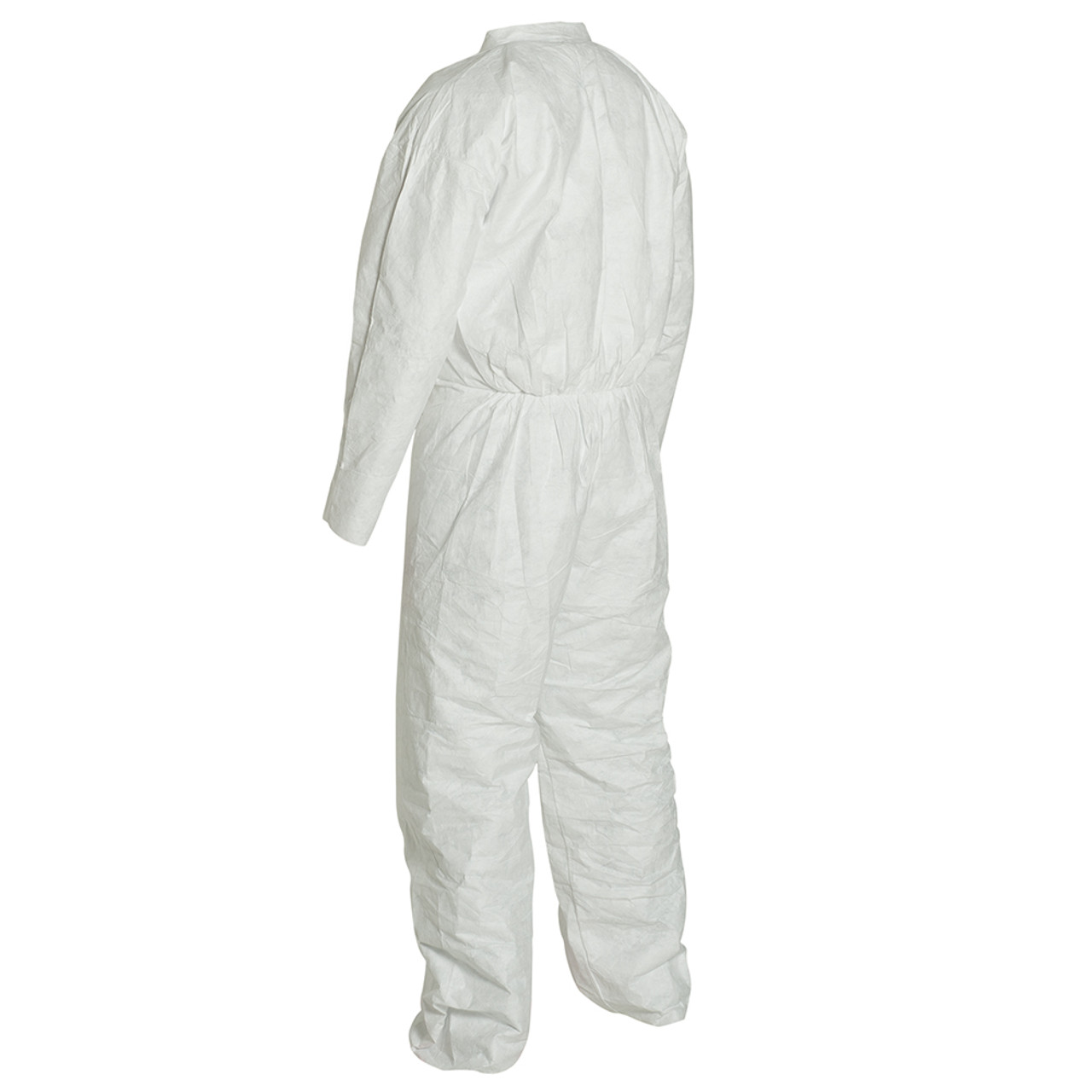 Disposable Coverall, Comfort Fit, White, Tyvek®, Serged Seam, Front Zipper Closure