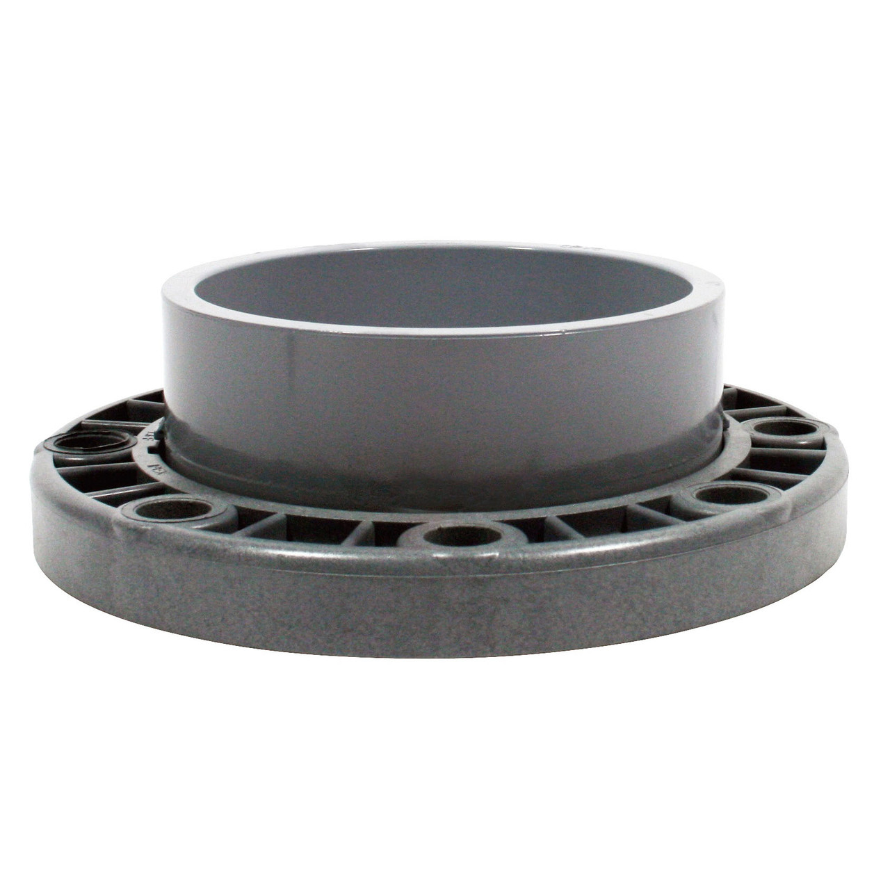 Van Stone Flange, Socket End, SCH 80, 2000 psi, Chlorinated PVC, Plastic Coated Steel Ring Seal, 200 deg F