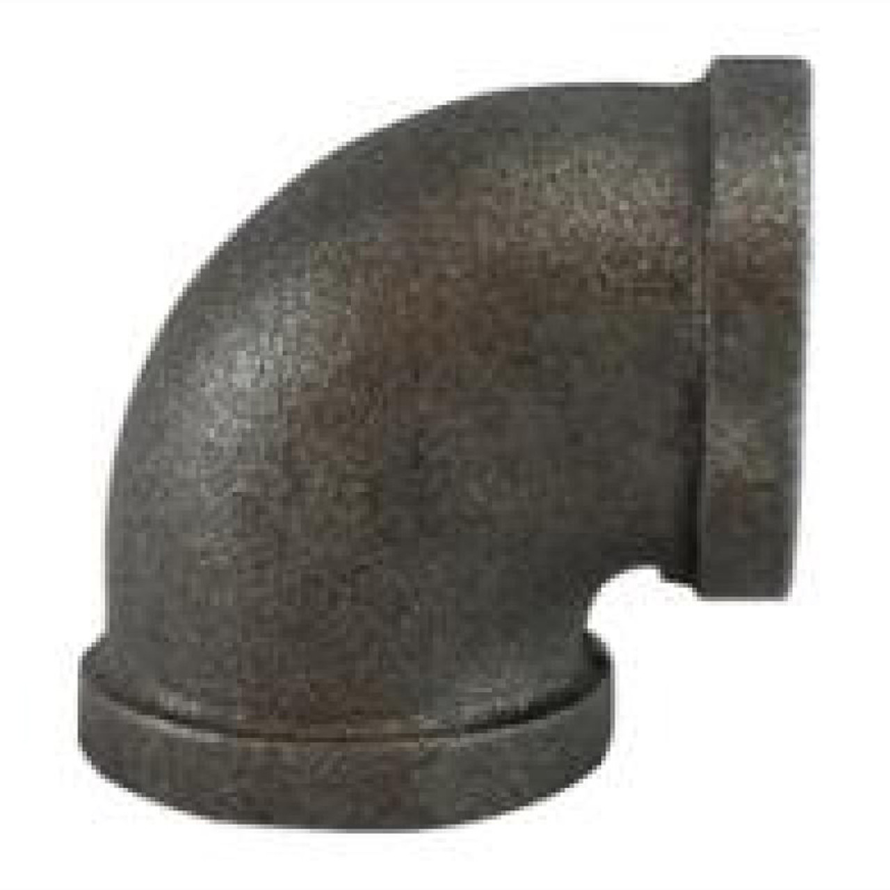 Elbow, -20 to 350 deg F, 90 deg Elbow, FNPT End, Class 150, 150 lb, Hot Dipped Galvanized, Black