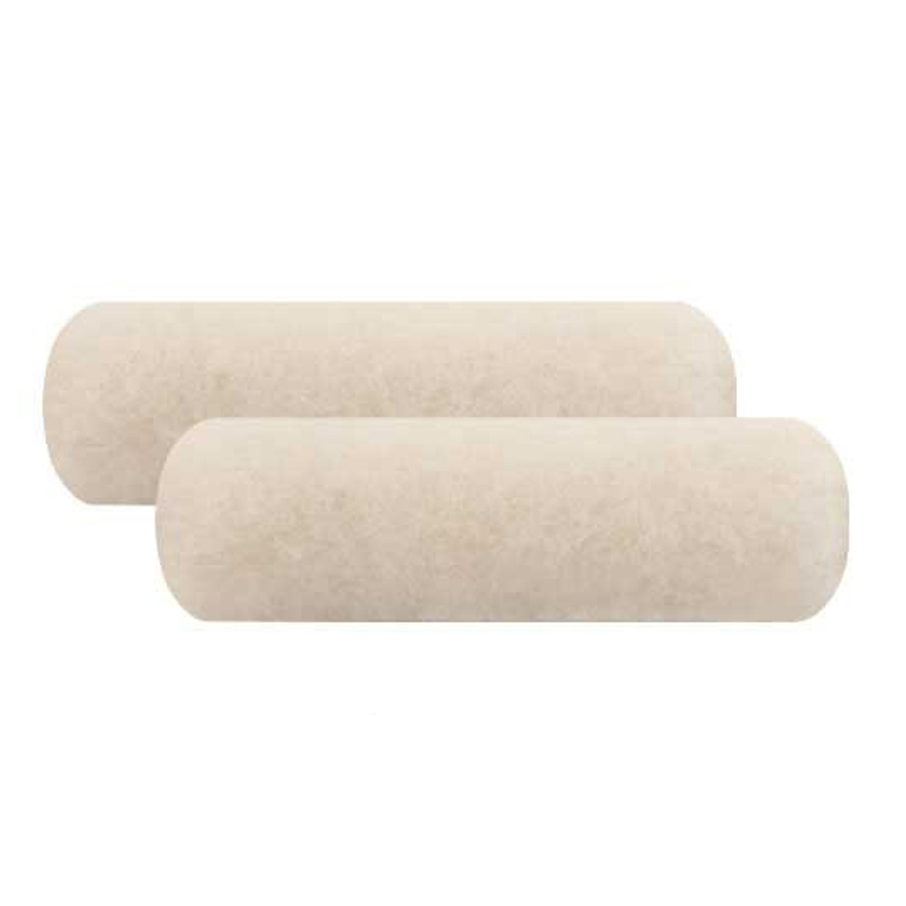 Paint Roller Cover, Jumbo Mini Core, 1/2 in Nap, Semi-Rough Surface, Polypropylene, White