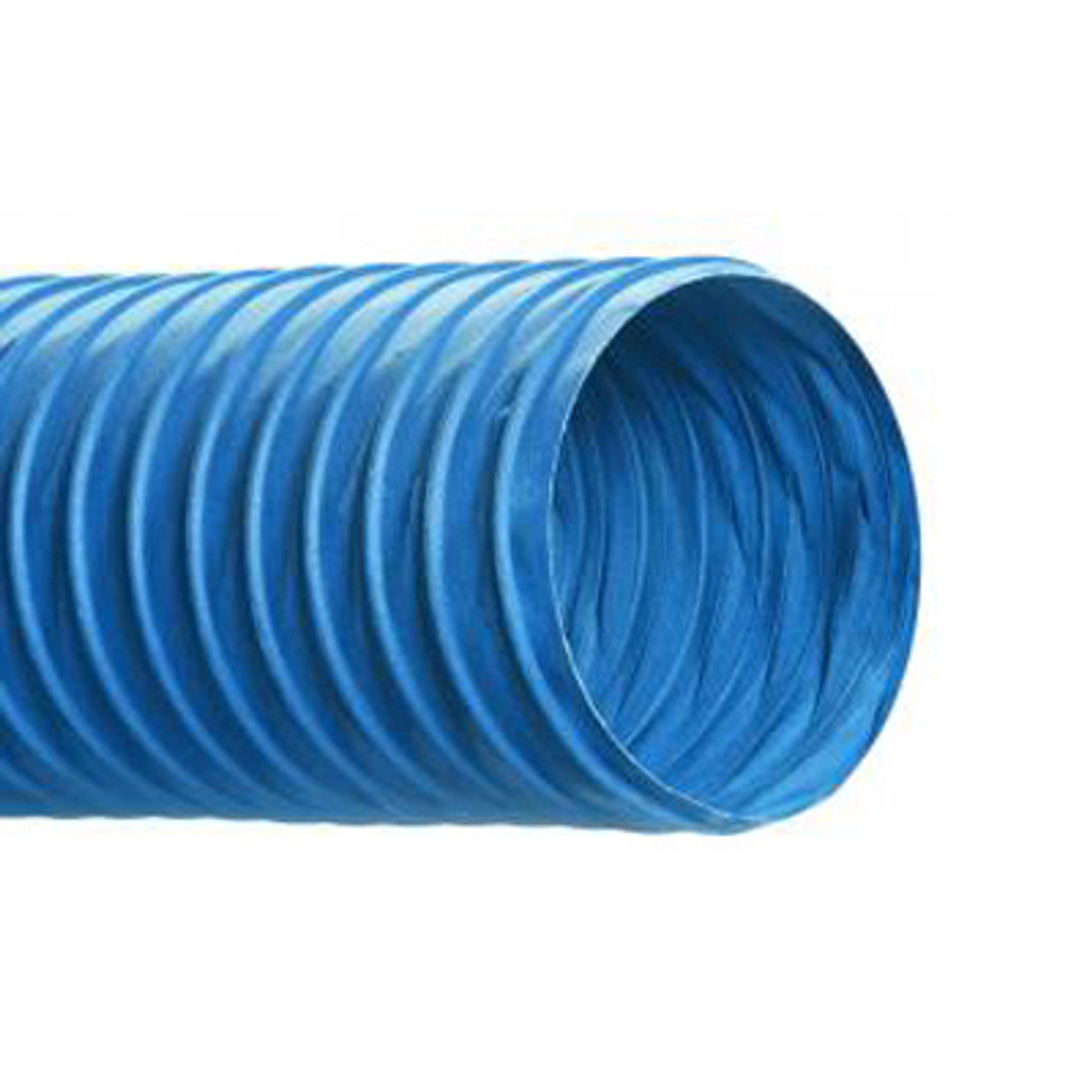 HI-TECH DURAVENT Blue Max 2CN Duct Hose, -40 to 250 deg F, 2-Ply Cotton, Neoprene Coated, Blue