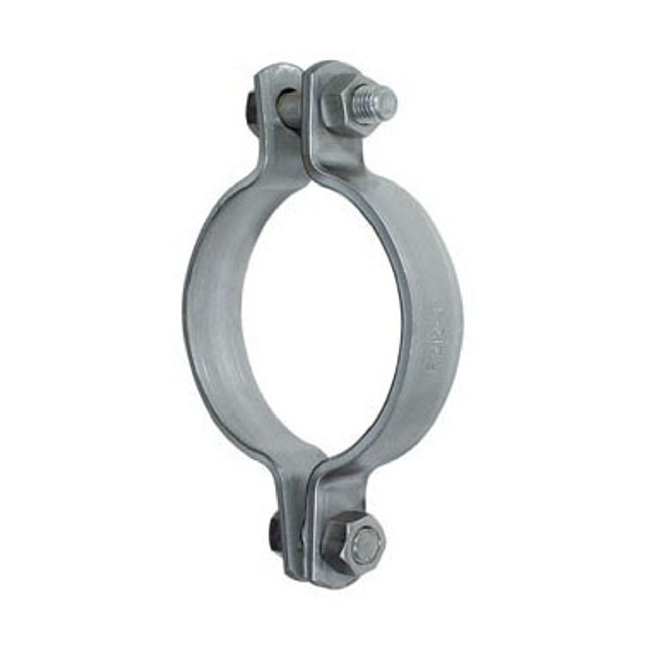 Pipe Clamp, Medium, 1040 lb, Carbon Steel, Plain,  Hot Dip Galvanized, Black