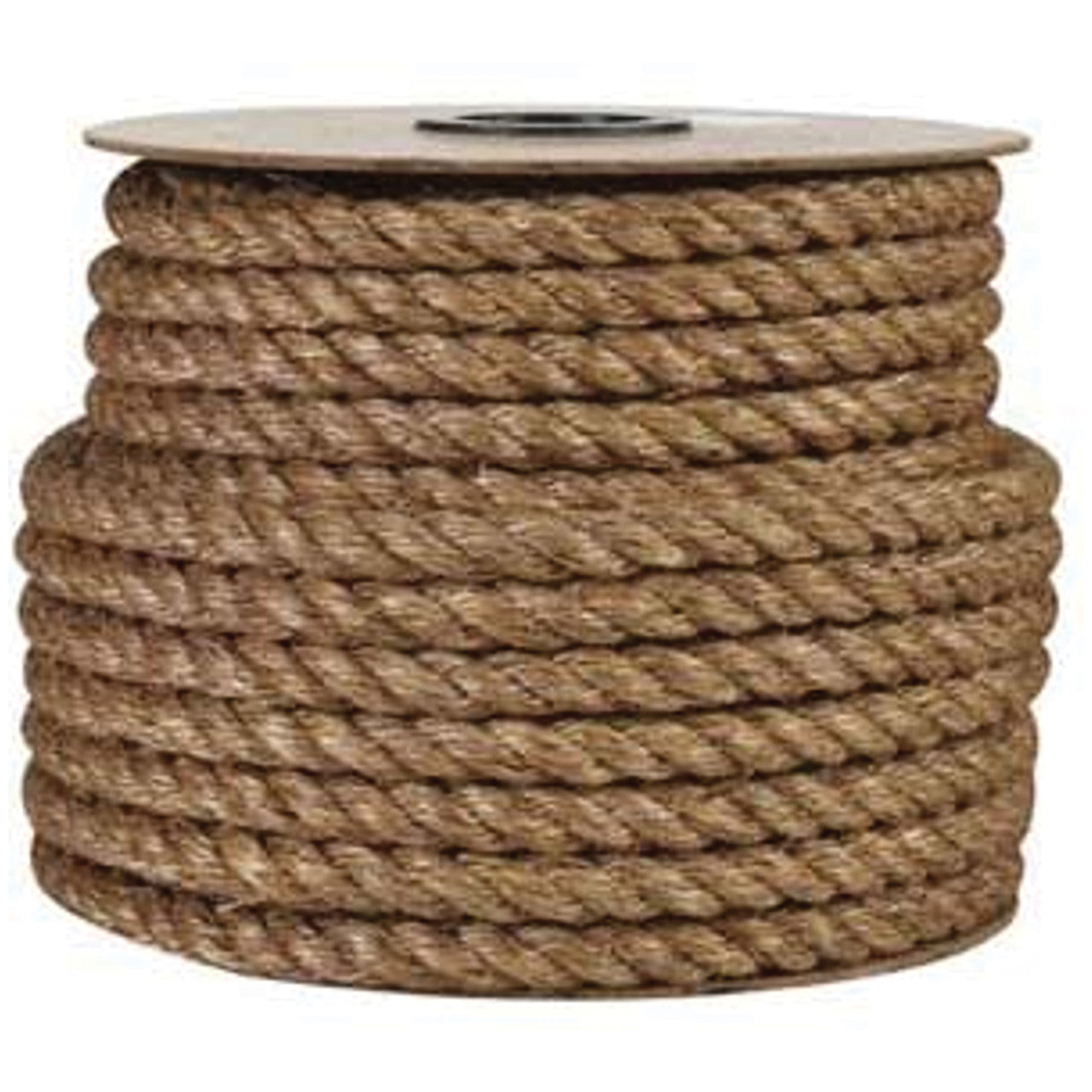 Manila Rope, 600 ft Lg, Natural Fiber, 695 lb, Coil