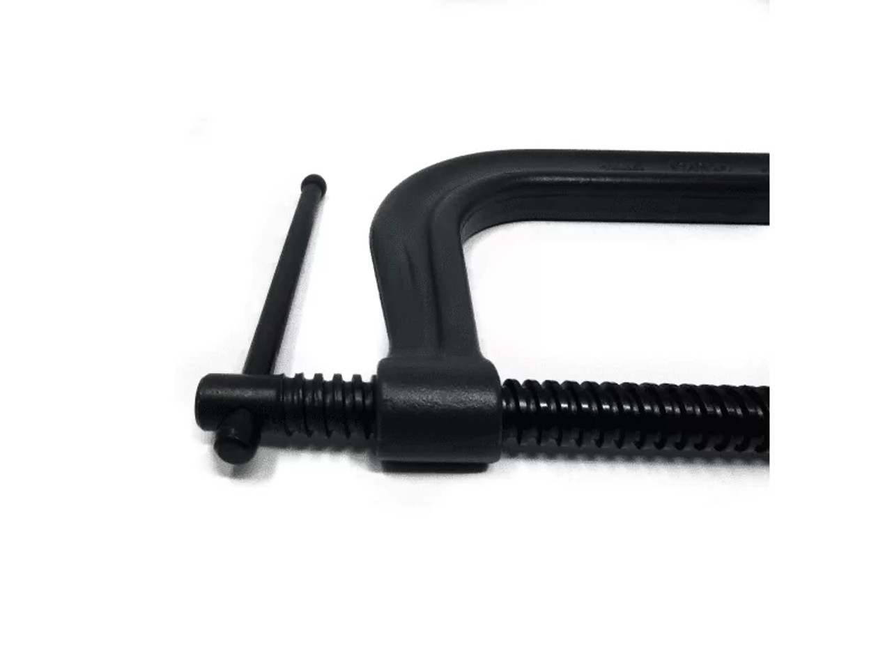 C-Clamp, Regular Duty, Steel Jaw, Flat/V-Grooved Anvil, Forged Steel Body