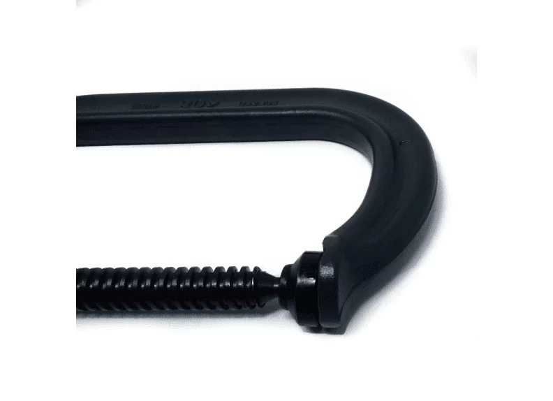 C-Clamp, Regular Duty, Steel Jaw, Flat/V-Grooved Anvil, Forged Steel Body