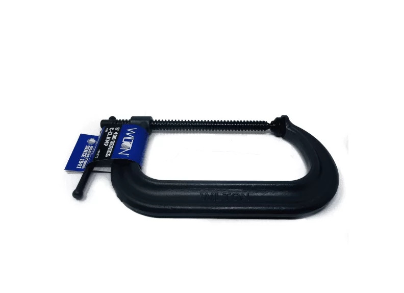 C-Clamp, Regular Duty, Steel Jaw, Flat/V-Grooved Anvil, Forged Steel Body