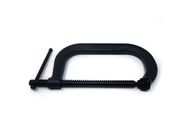 C-Clamp, Regular Duty, Steel Jaw, Flat/V-Grooved Anvil, Forged Steel Body