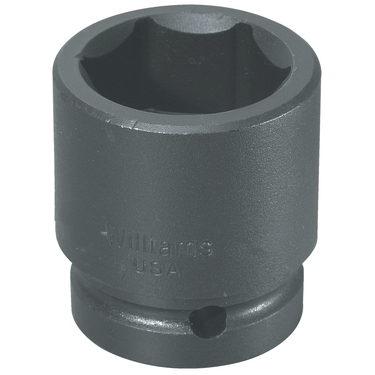 Socket, 1 Impact Rated, Imperial, Square Drive, 1 in Drive, Shallow Impact Socket, Spring Loaded Button