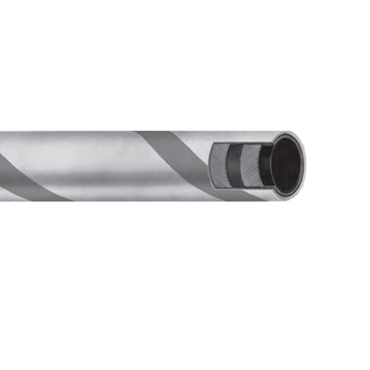 Steam Hose, 250 psi Working, 0 to 406 deg F, Versigard Synthetic Rubber Tube/Cover, Black, Import Steam Hose, 250 psi Working, 0 to 406 deg F, Versigard Synthetic Rubber Tube/Cover, Black, Import