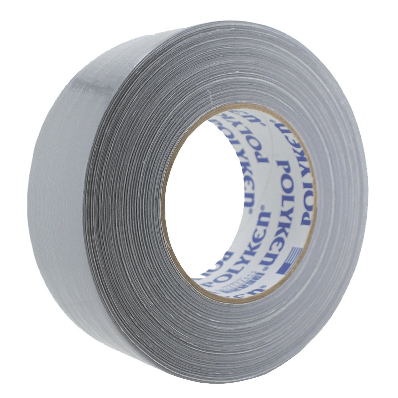 Duct Tape, 60 yd Lg, 10 mil Thk, Gray, Rubber Adhesive, Polyethylene Backing, 27 in-lb Tensile