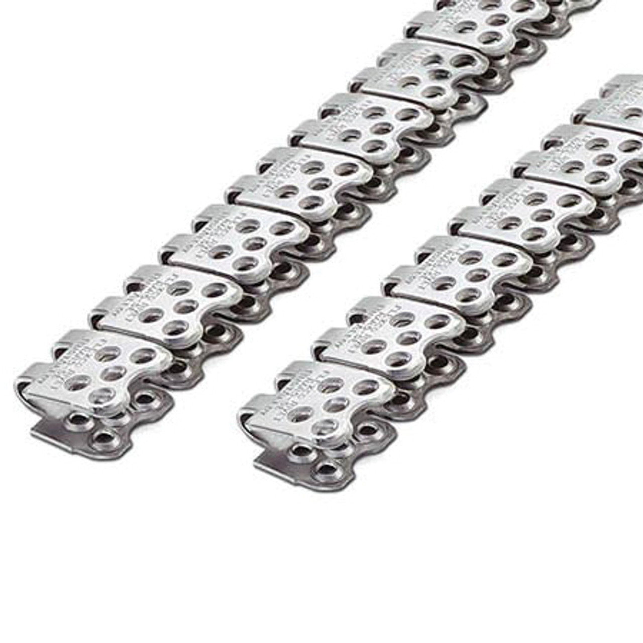 Fastener Strip, Rivet Hinged, Hinge, 450 Fastener PIW, 7/32 to 7/16 in Thk Belt, 400 Stainless Steel