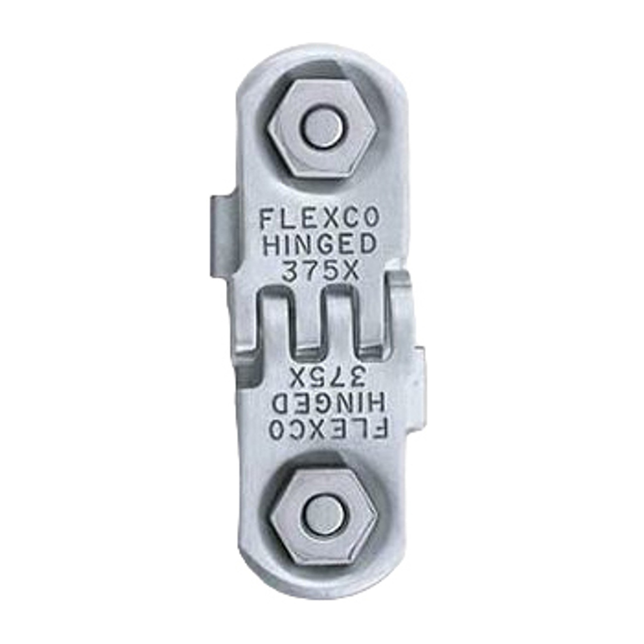 Fastener Strip, Bolt Hinged, Hinge, 190 Fastener PIW, 1/4 to 13/32 in Thk Belt, 300 Stainless Steel