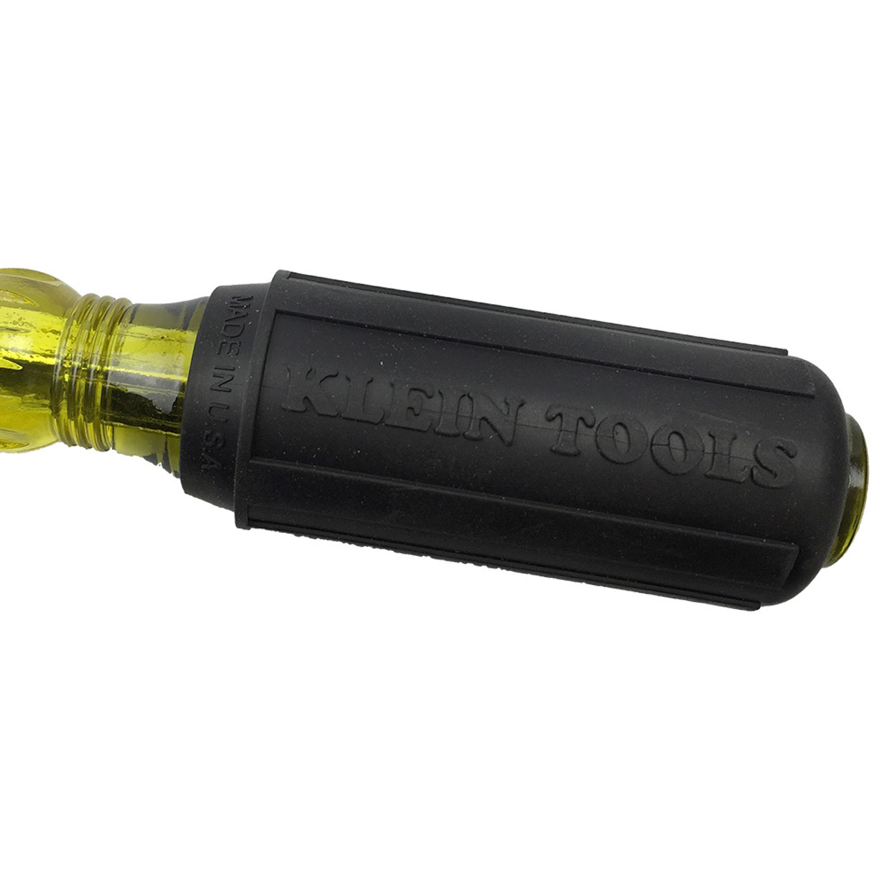 Cabinet Screwdriver, Square Shank, Steel Shank, ASME,  ANSI, No ESD-Safe, Cushion Grip, Rubber Handle, Steel