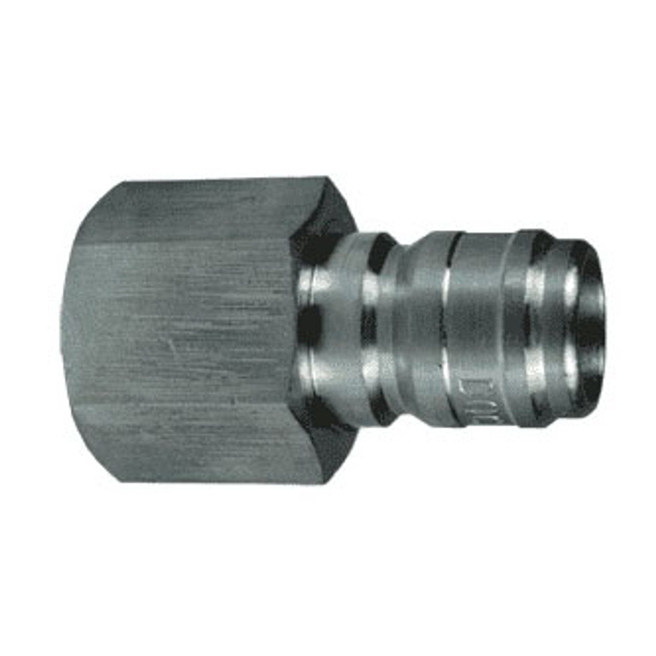 DIXON Quick Connect Plug, Straight Through Interchange, FNPT End, -40 to 250 deg F, Steel