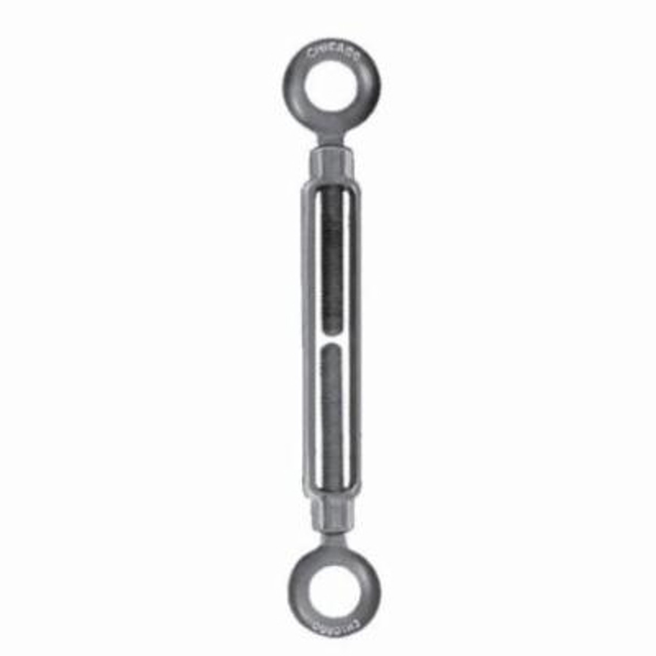 Turnbuckle, Eye, Eye and Eye End/End, 6 in Take Up, Drop Forged Steel, Hot Galvanized