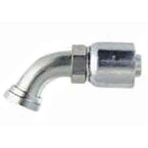 PARKER 71 Series Hydraulic Hose Elbow,Crimp Style,SAE Code 61 Flange End,67-1/2 deg,Steel,Domestic