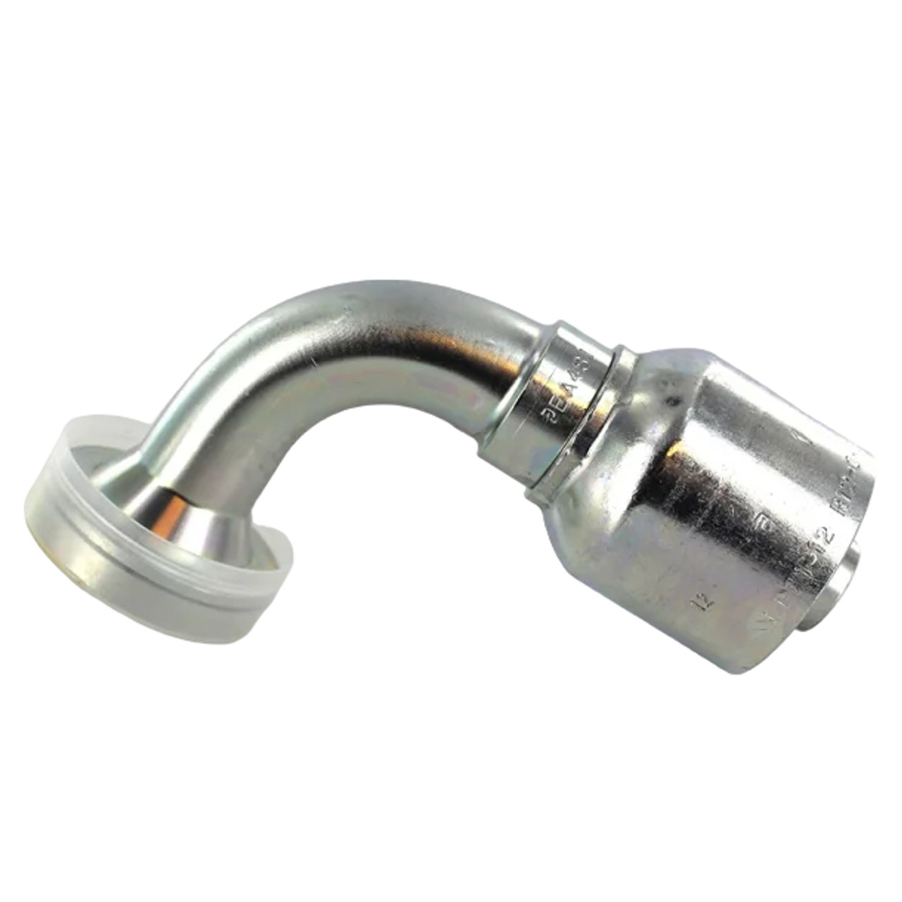 PARKER 71 Series Hydraulic Hose Elbow,Crimp Style,Flanged End,90 deg,Steel,Domestic