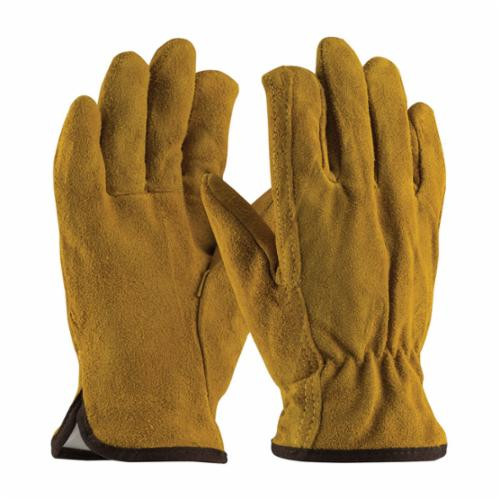 General Purpose Gloves, Standard Grade, Cold Weather/Driver Glove, Split Cowhide Leather Palm, Tan