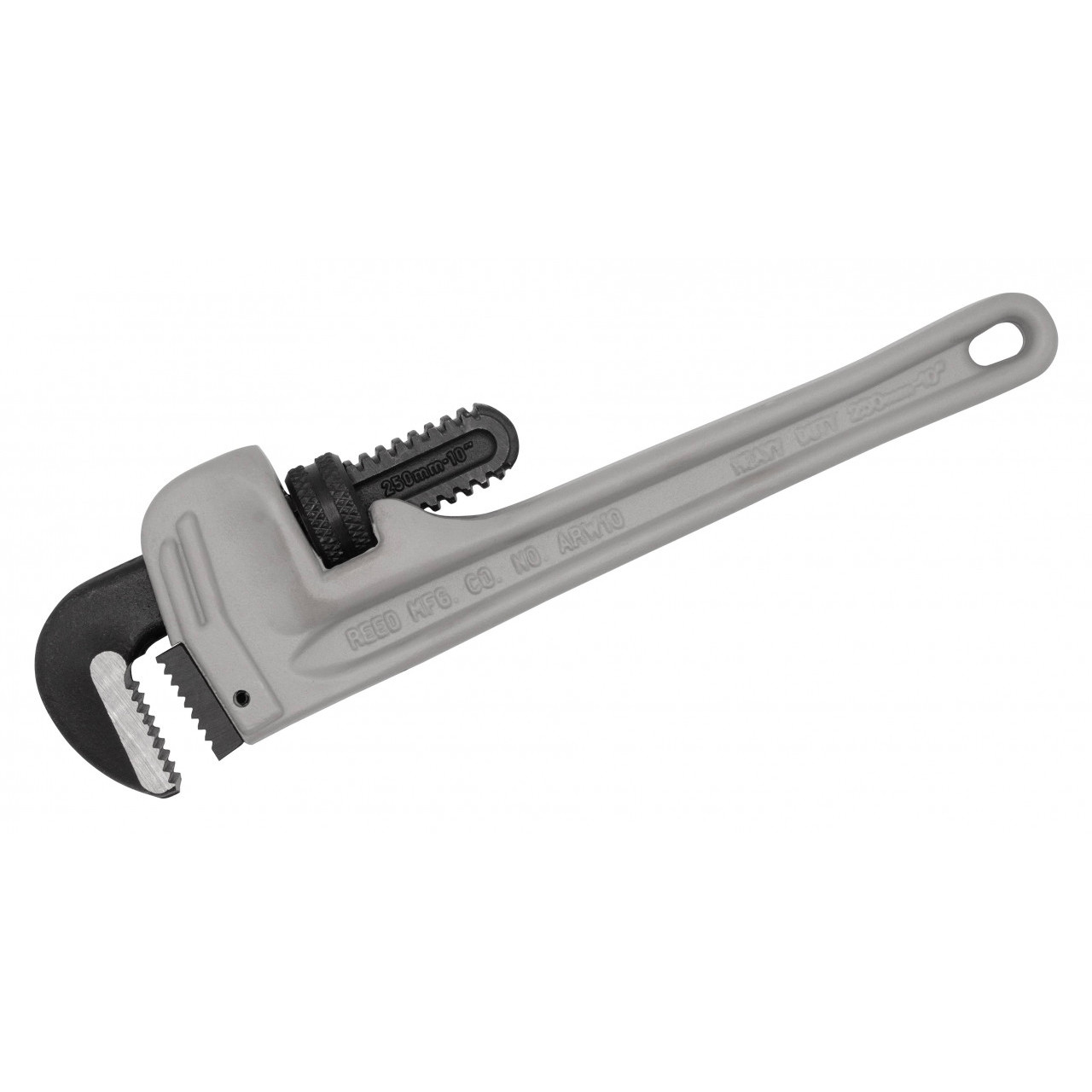 Straight Pipe Wrench, Heavy Duty, Hook and Heel Jaw, Alloy Steel Jaw, 180 deg Head, Standard, 1/4 to 3 in