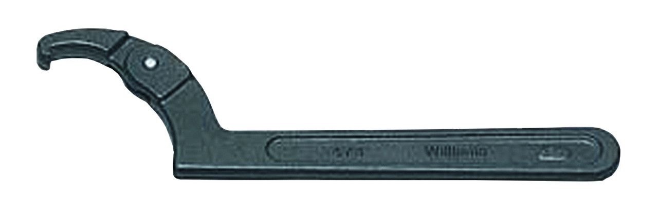 Spanner Wrench, Plain Grip, Black, Adjustable Face, Oxide Coated, 2 to 4-3/4 in