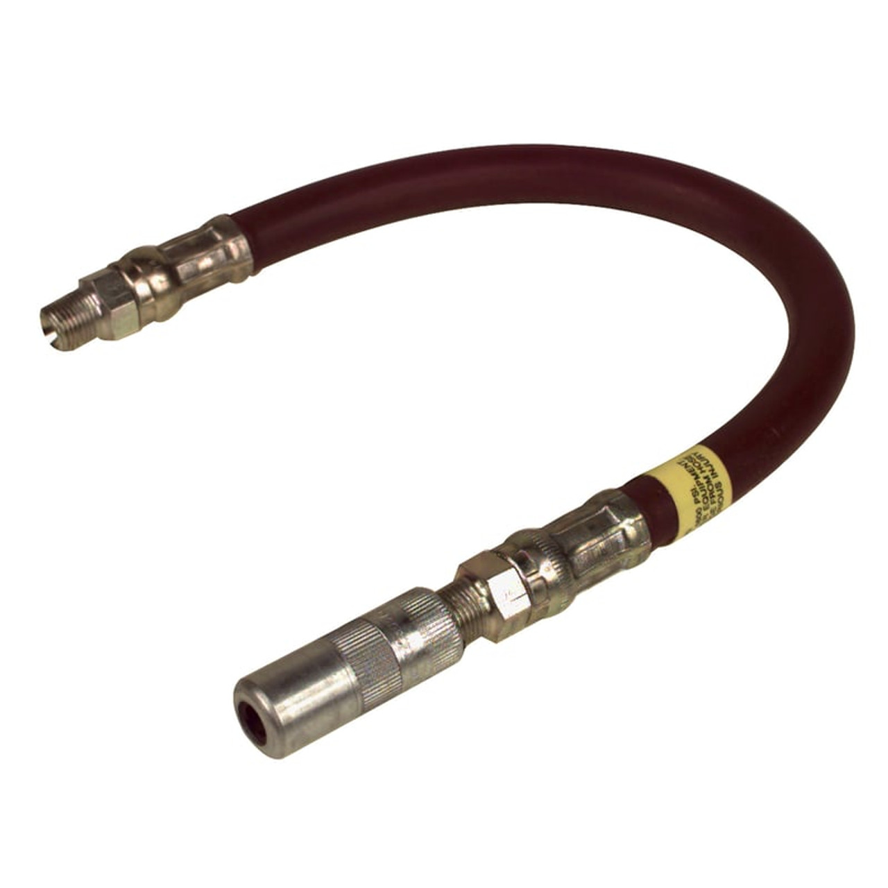 Grease Gun Hose, Extension, 4800 psi Operating, Elastomer, 1/8 in Thread