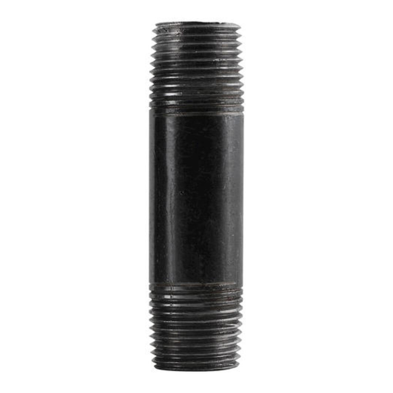 Pipe Nipple, 1-1/2 in, NPS End, SCH 40, 231 psi, 400 deg F, Welded, Steel, Black, 302-112