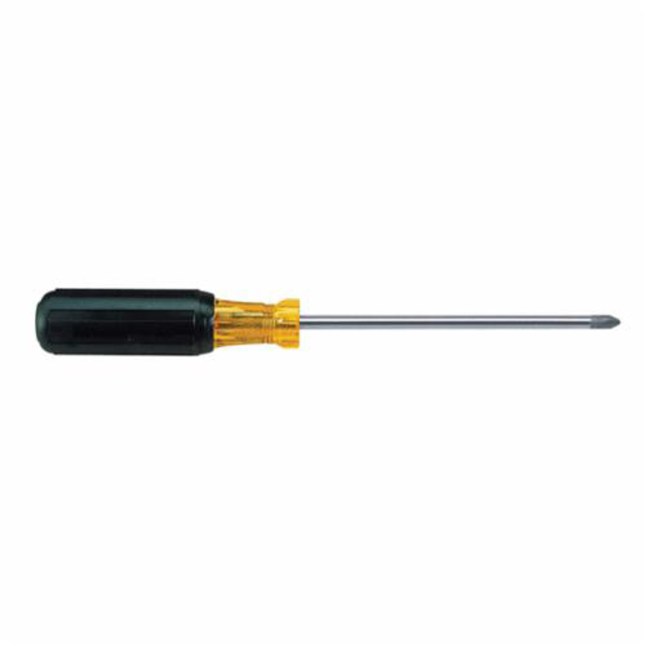 Screwdriver, Round Shank, Vanadium Steel Shank, ASME B107-15, Cushion Grip,  Domed, Acetate Handle