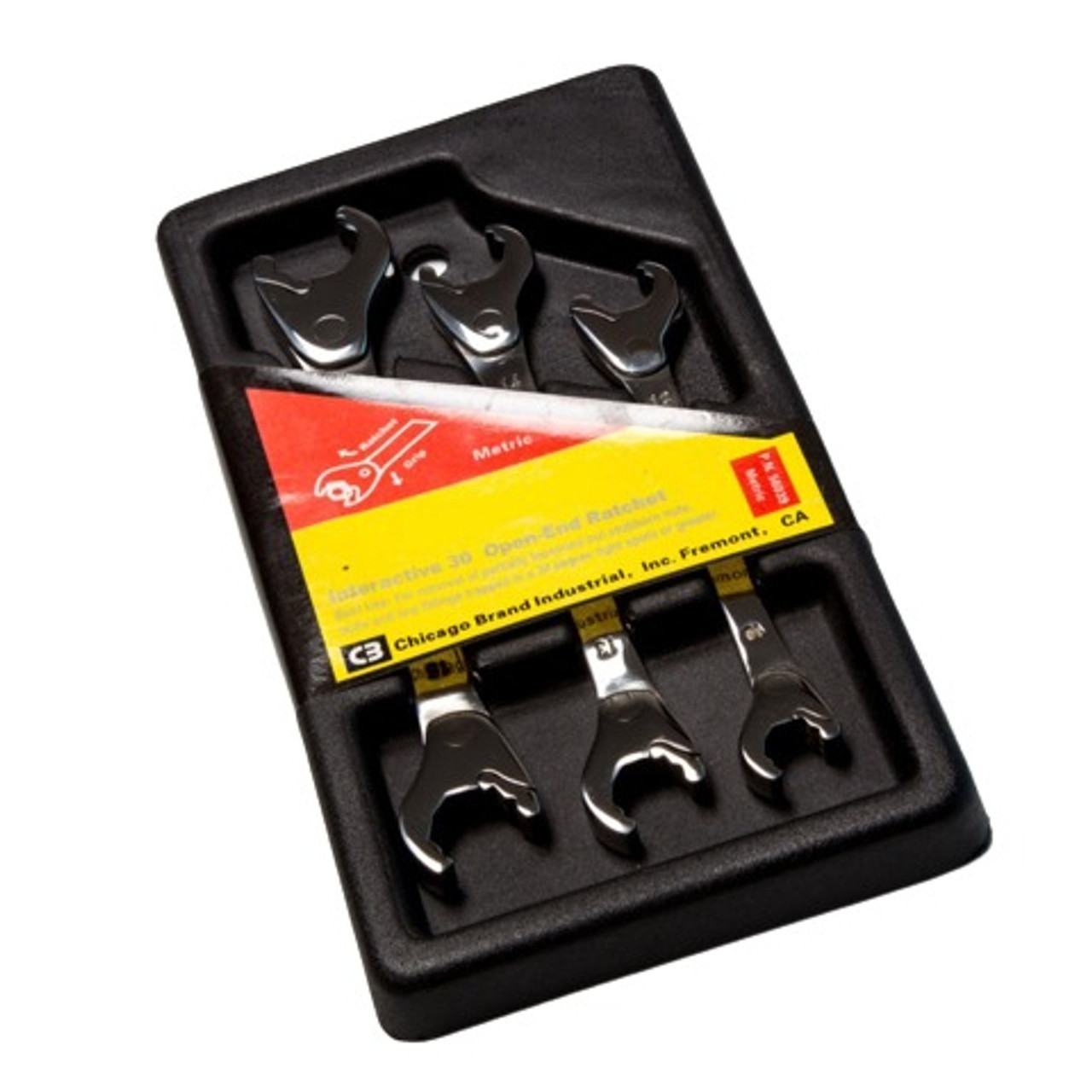 Ratcheting Wrench Set, 3 -Piece, Imperial, Open End