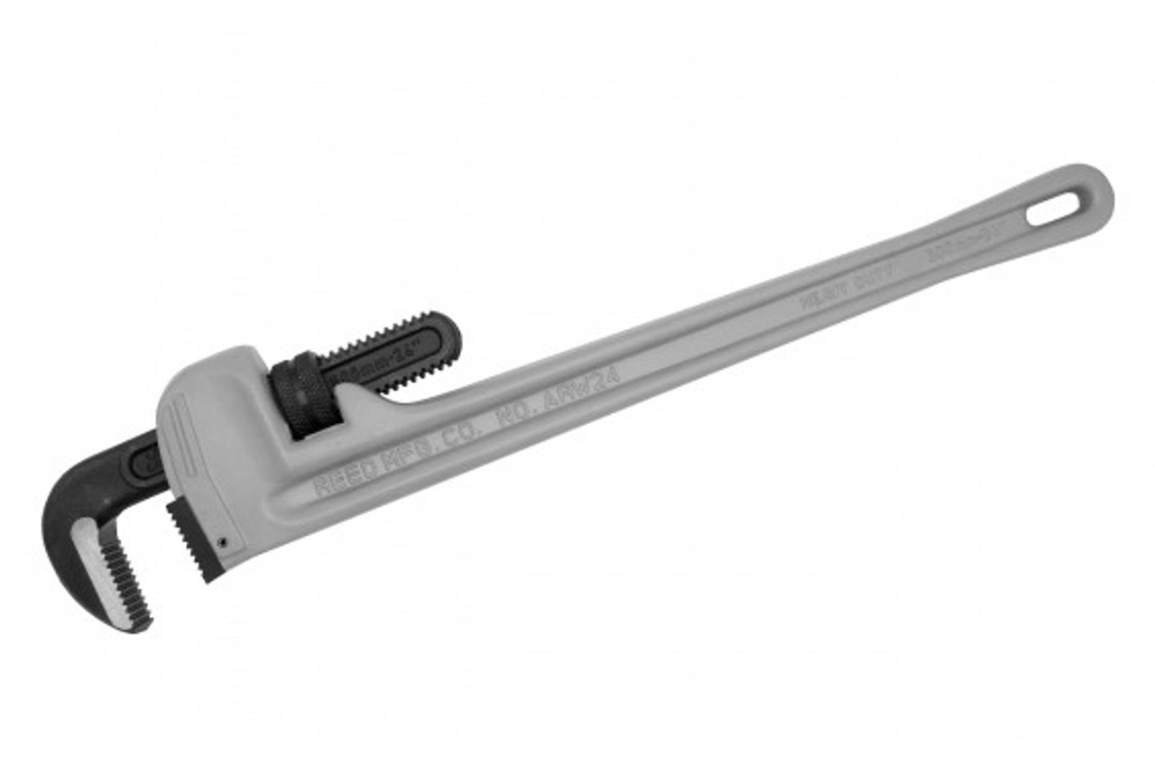 Straight Pipe Wrench, Heavy Duty, Hook and Heel Jaw, Alloy Steel Jaw, 180 deg Head, Standard, 1-1/2 to 6 in