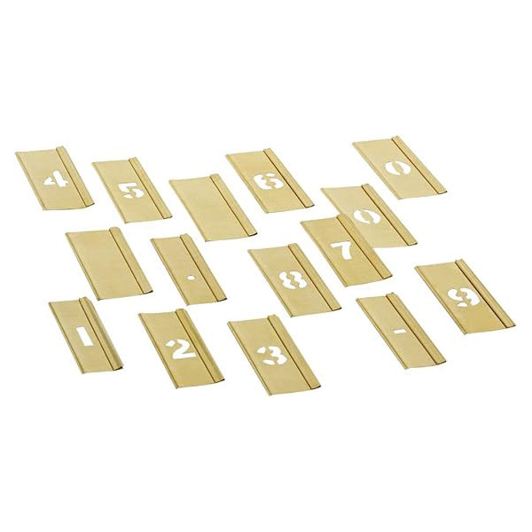 Stencil, Brass, 1/2 to 6 in, 337-10