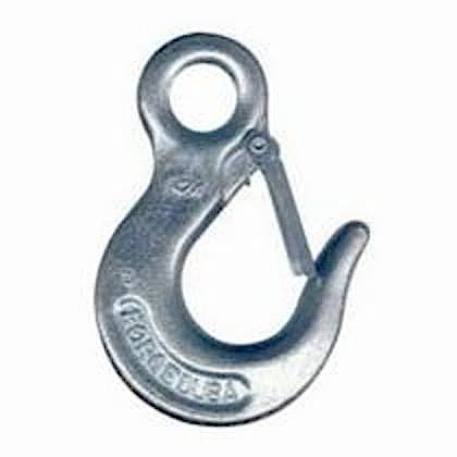 Slip Hook, Eye, 30/43, Eyelet, Carbon Steel, 7/16 to 3/4 in