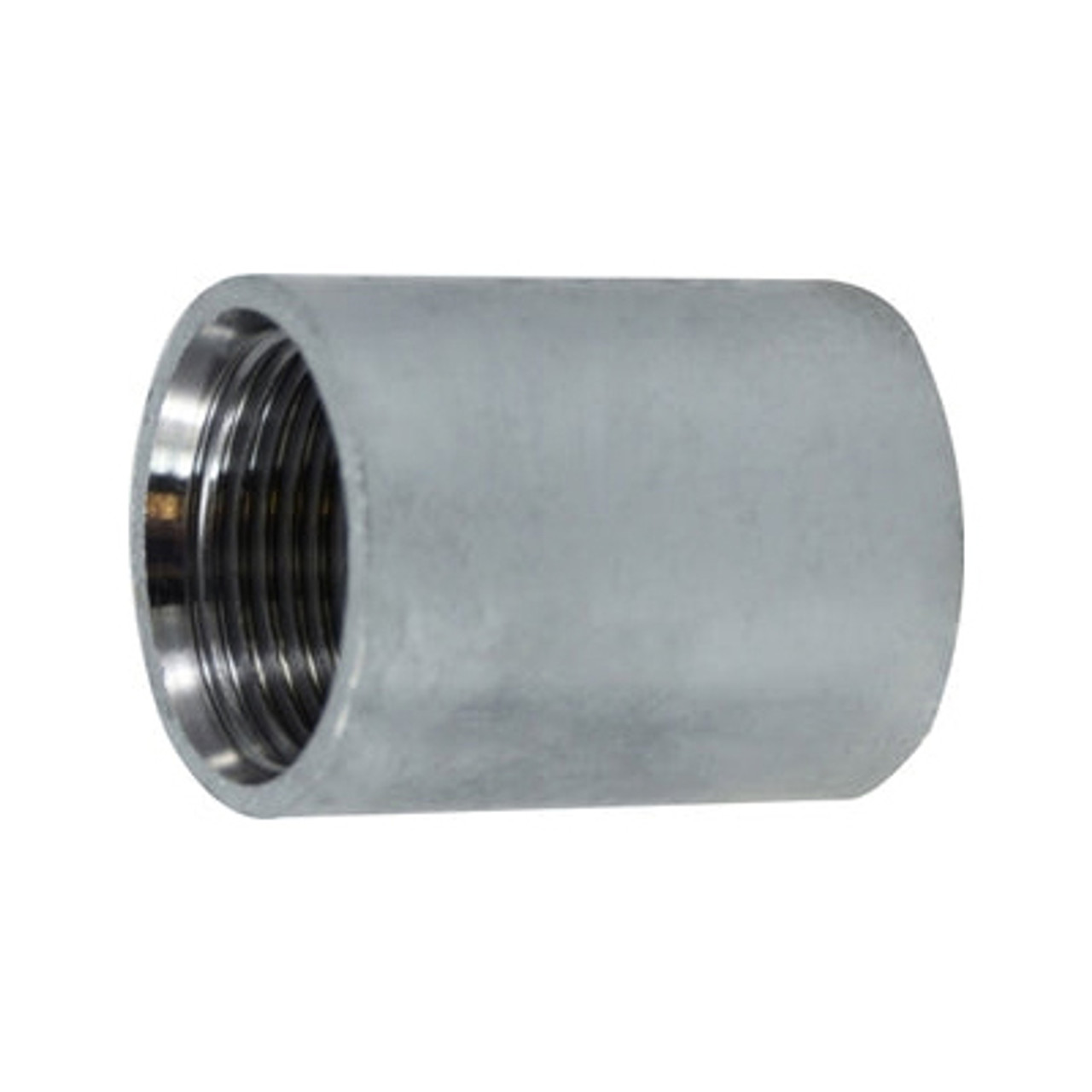 Merchant Coupling, Pipe, Straight Threaded End, SCH 40/80, Steel, Galvanized, Import Merchant Coupling, Pipe, Straight Threaded End, SCH 40/80, Steel, Galvanized, Import