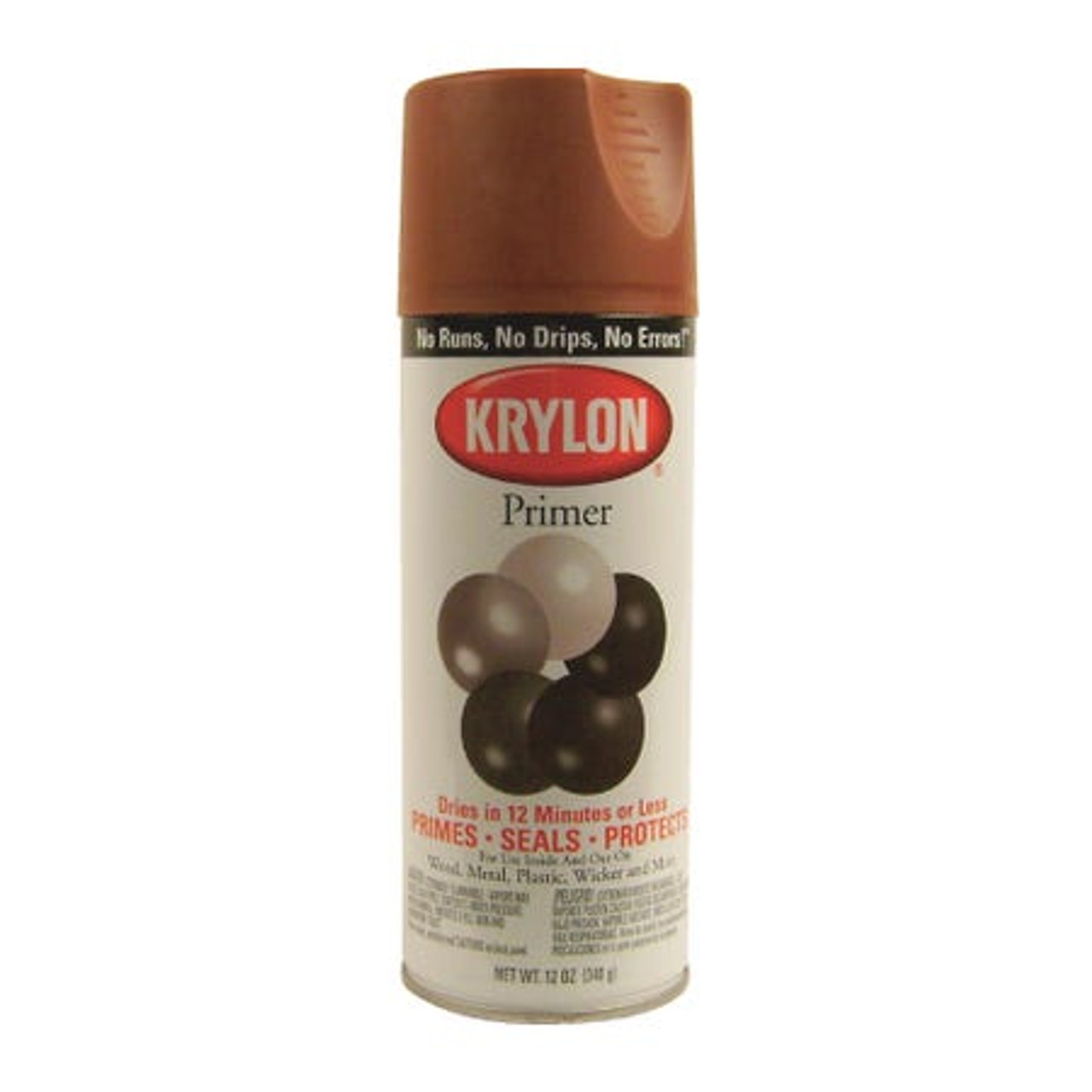 Spray Primer, Interior,  Exterior Industrial, 12 oz Container, Aerosol Spray Can, Aerosol